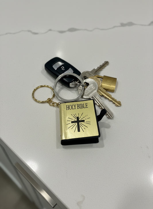 1.5 inch Holy Bible Keychain
